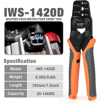 Обжимной инструмент IWS-1420D Weather-Pack /Metri-Pack 20-14AWG B ТИПА Плоскогубцы Для Послепродажного обслуживания автомобилей Плоскогубцы Инструмент
