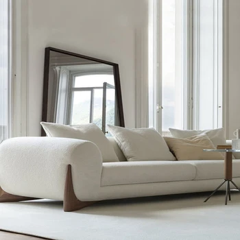 Одноместный роскошный диван в скандинавском стиле, современные кресла Relax Mini, японский дизайн, кремовый угловой диван, Мебель для дома Divani Da Soggiorno