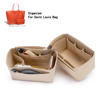 Органайзер с войлочной вставкой для Goyad Saint Louis PM GM Tote Bag Travel Makeup Shaper, идеально подходящий для внутренней сумки роскошных дизайнеров