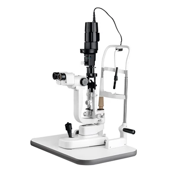 Офтальмологическая щелевая лампа с пятью увеличениями, Оптометрический микроскоп со светодиодной подсветкой, Оптический биомикроскоп