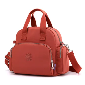 Повседневная женская сумка через плечо, нейлоновый рюкзак, Женские роскошные сумки, Многофункциональная сумка через плечо со скрытой USB-зарядкой