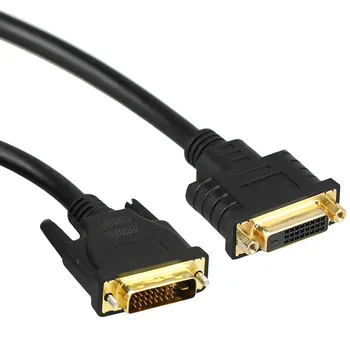 полный 25Pin DVI-D 24 + 1 Удлинительный кабель от мужчины к женщине для монитора 0,5 М 1,5 М 3 М 5 М