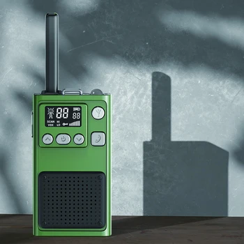 Портативная рация со Светодиодным Фонариком, Двустороннее радио 400-470 МГц, Складная Антенна для Дальней связи на открытом воздухе