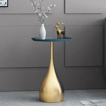 Приставной столик в скандинавском стиле, простой креативный журнальный столик, приставной столик для дивана в гостиной, простой маленький круглый столик, маленький журнальный столик в углу