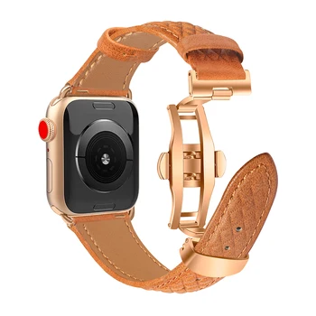 Ремешок для часов из натуральной телячьей кожи 49 мм 45 мм 42 мм для iwatch 8 7 6 5 4 3 SE, заменяющий ремешок на запястье 38 мм 40 мм 41 мм для Apple Watch