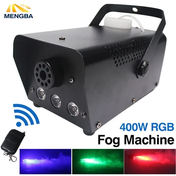Светодиодная дымовая машина мощностью 500 Вт с беспроводным управлением/RGB цветная светодиодная противотуманная машина/профессиональный светодиодный противотуманный эжектор дыма быстрая доставка
