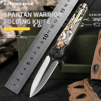 Складной нож D2 EDC/карманный нож с 3D печатью, ручка из композитного волокна, шарикоподшипник, походный охотничий нож, складной