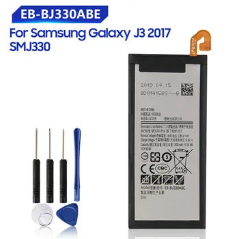 Сменный аккумулятор для Samsung Galaxy J3 2017 SM-J330 J3300 2017 Edition Аккумуляторная батарея для телефона EB-BJ330ABE 2400 мАч