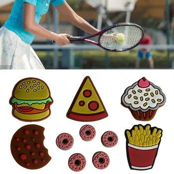 Спортивные принадлежности, уменьшающие вибрацию, ракетка, ударопрочная теннисная ракетка, Амортизатор, силиконовый демпфер, пицца для гамбургеров