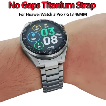 Титановый ремешок Без Зазоров Для Huawei Watch 3 Pro/Watch 3Pro Новый Титановый Серый Браслет Ремешок Для Часов huawei GT3 46 мм Браслет