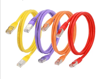 шесть сетевых кабелей домашняя сверхтонкая высокоскоростная сеть cat6 gigabit 5G широкополосная компьютерная маршрутизация соединительная перемычка R507