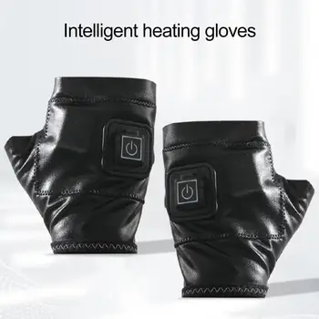 Элегантные перчатки из мягкого вискозного волокна, износостойкая перезаряжаемая USB-грелка для рук для дома, тепловые перчатки, перчатки с электрическим подогревом