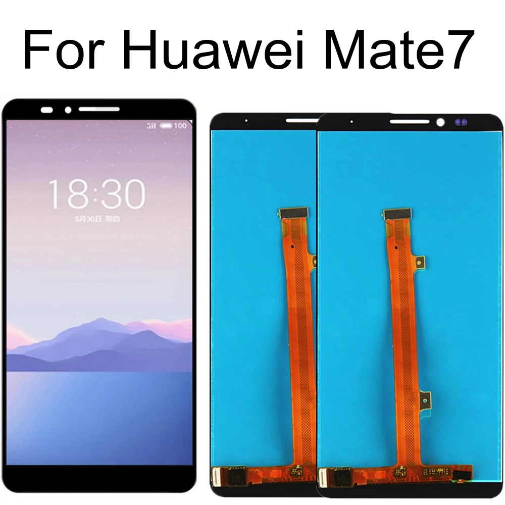 Для Huawei Mate7 ЖК-дисплей с сенсорным экраном Дигитайзер в сборе Замена для Huawei Mate 7 MT7 ЖК-дисплей