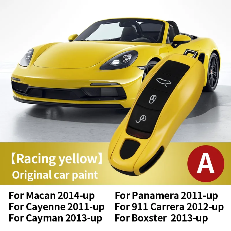 Для Porsche Macan Boxster Cayman Panamera 718 911 Taycan Чехол Для автомобильных Ключей Без Ключа Чехол Для Ключей Автомобильные Аксессуары Защитный Чехол