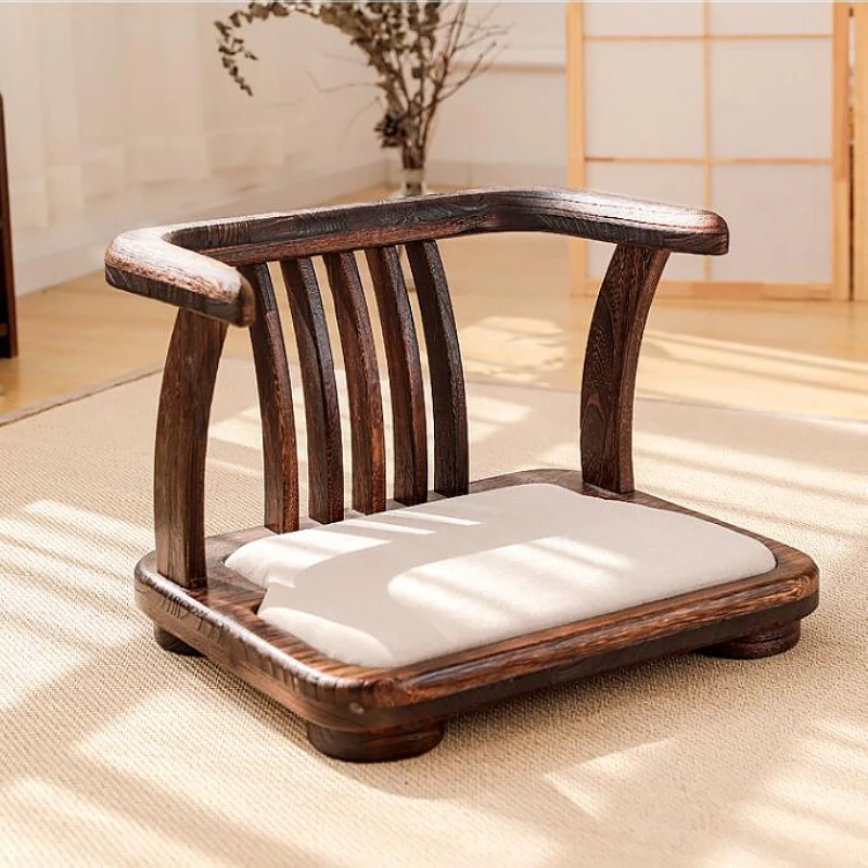 Напольное татами, стул без ножек, Опора для спинки, Сиденье из массива дерева Zaisu, Мебель в японском стиле, Кресло для гостиной, медитации