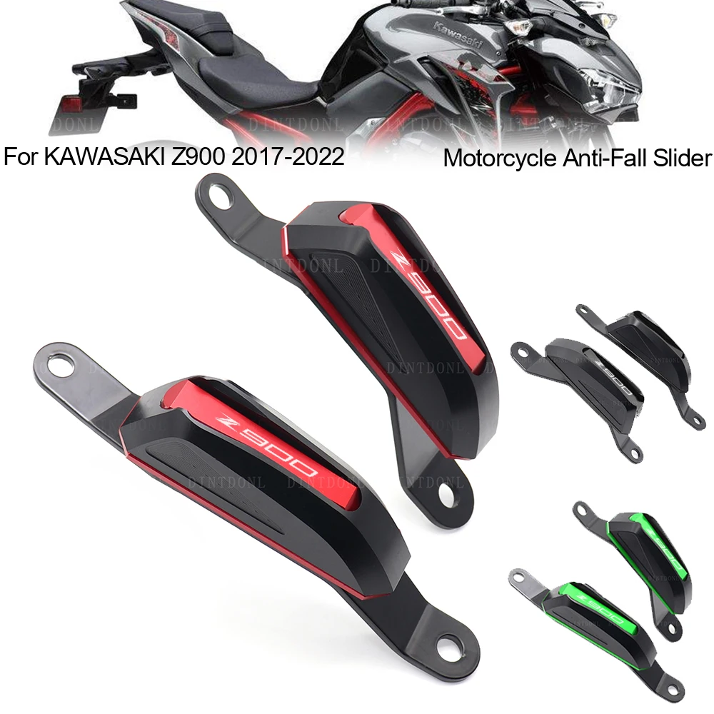 Ползунок рамы мотоцикла, Противоаварийная защита для KAWASAKI Z900 2017-2022, Аксессуары для защиты от падения с ЧПУ, Защита от падения Z 900 2020 2021