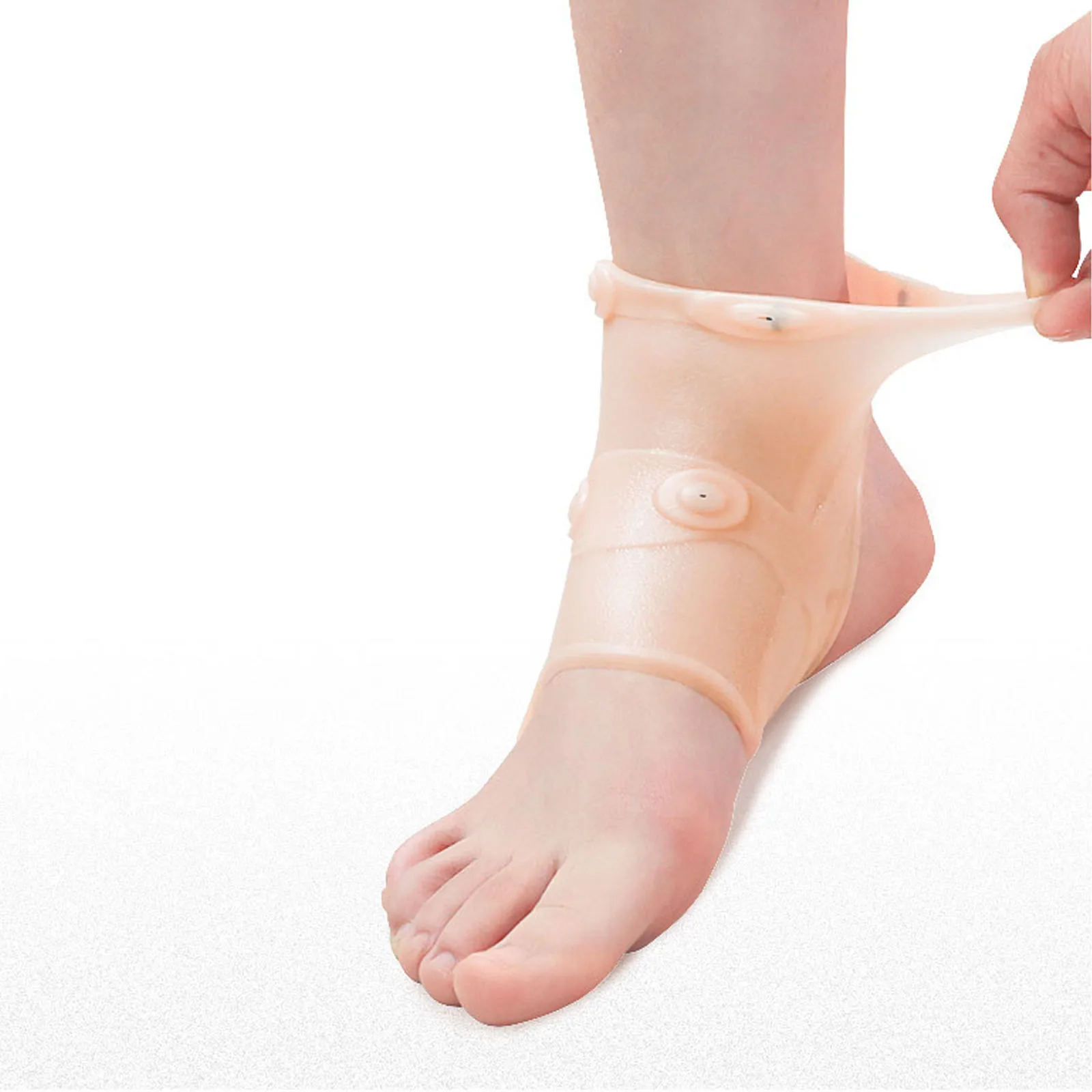 1 пара магнитотерапевтических бандажей для голеностопного сустава, силиконовый компрессионный рукав для поддержки голеностопного сустава, облегчающий боль при ахилловом тендините в суставах