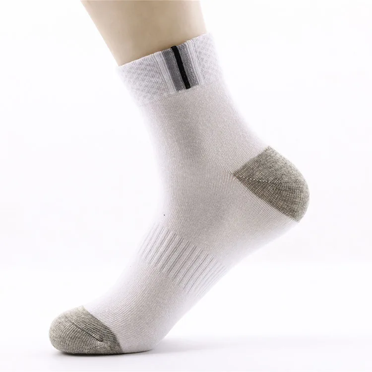 Мужские носки средней длины производители носков оптом, мужские однотонные носки для взрослых, спортивные носки и ванночка для ног