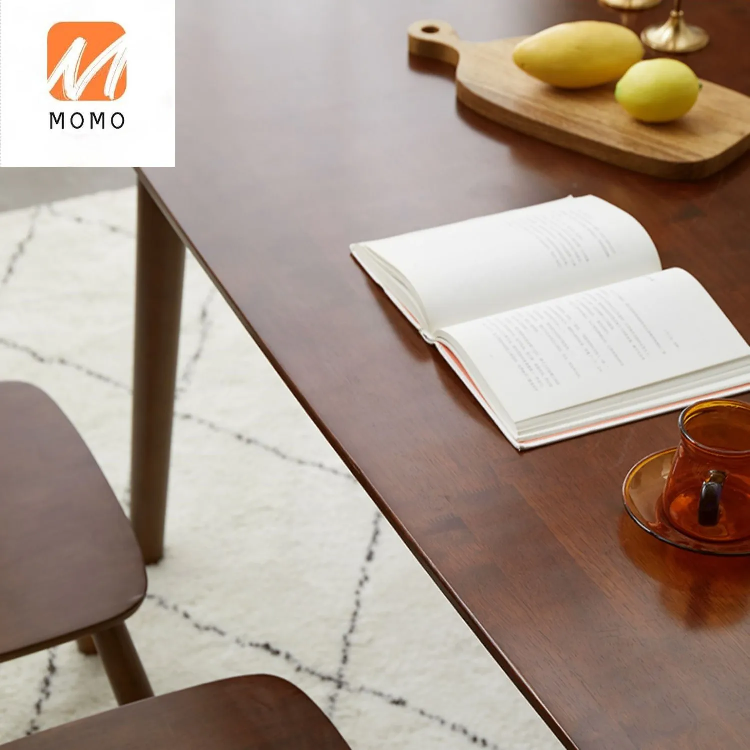 обеденный стол из массива дерева с прямоугольником 1,2 м, большой обеденный стол цвета грецкого ореха