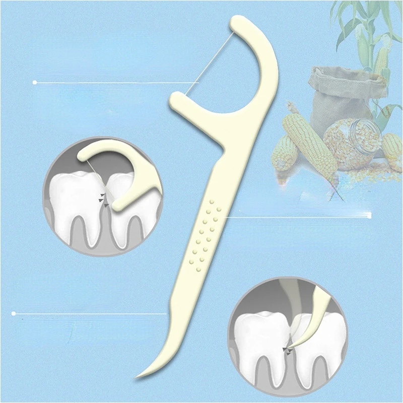 Профессиональные зубные нити с дорожным футляром, сверхпрочный держатель для зубной нити для ухода за полостью рта и чистки зубов