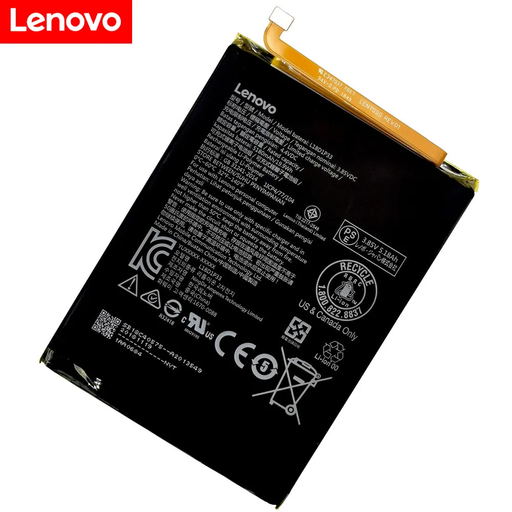 100% Новый Оригинальный Новый 5180 мАч L18D1P33 Аккумулятор для Lenovo V7 Литий-ионный Встроенный Аккумулятор для планшета + Наборы инструментов