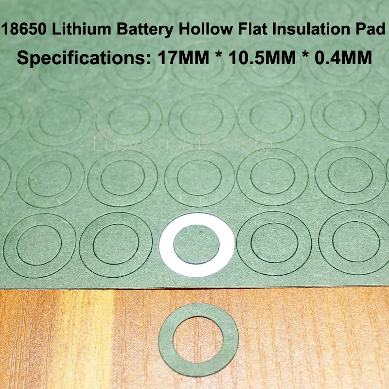 100 шт./лот, литиевая батарея 18650, изоляционная прокладка meson 18650, прокладка с плоской головкой, изоляционная прокладка, черная быстрая бумага