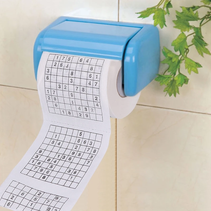 2021 Новая Прочная Папиросная бумага с принтом Судоку, Рулон Туалетной бумаги, Хорошая игра-головоломка