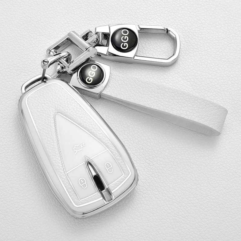 Гальваническое покрытие из ТПУ для Changan CS75 Plus Uni T CS35 Plus Чехол для ключей для автомобиля Защитный чехол для автомобильных ключей Аксессуары