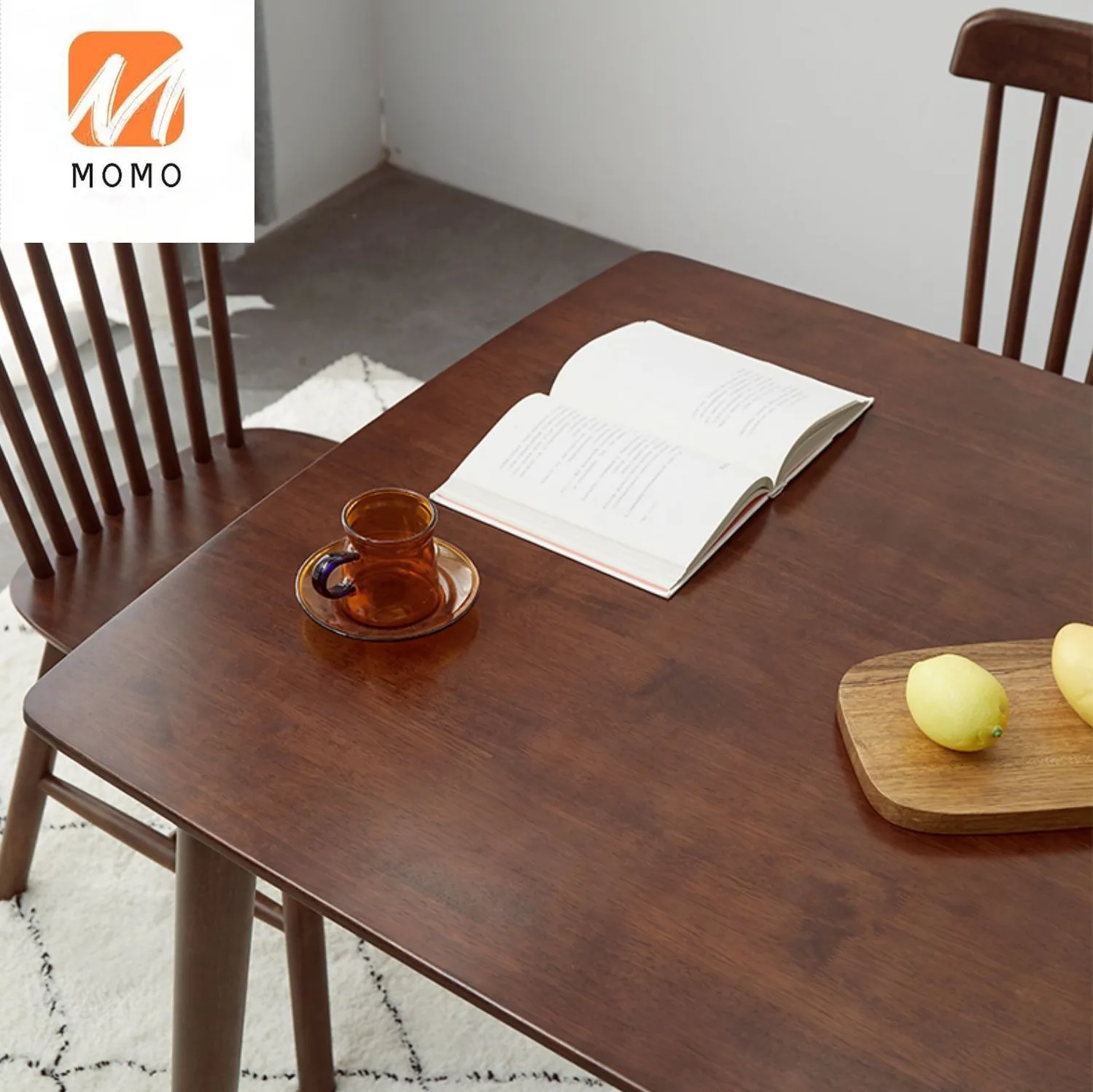 обеденный стол из массива дерева с прямоугольником 1,2 м, большой обеденный стол цвета грецкого ореха