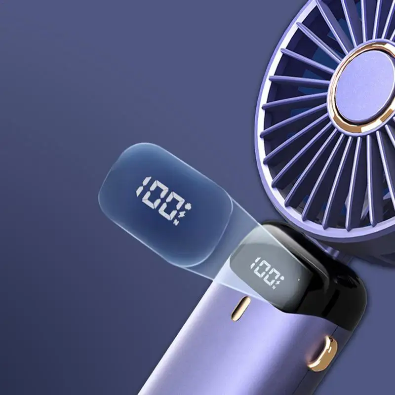 Персональный ручной вентилятор Уникальный дизайн, портативный вентилятор емкостью 3000 мАч, портативный USB-перезаряжаемый сверхвысокопроизводительный вентилятор 8-12 часов работы