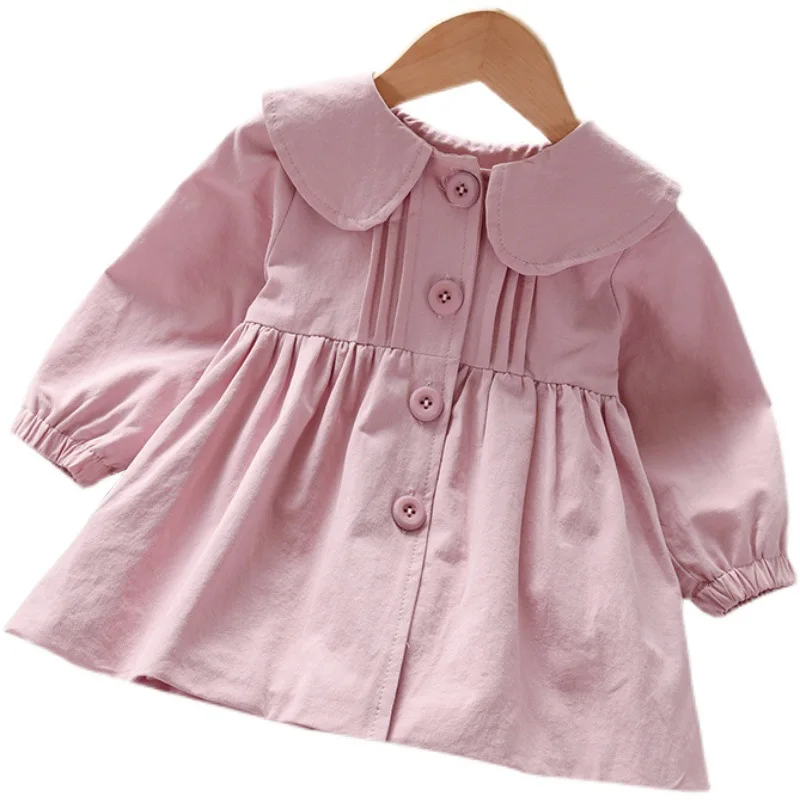 Ветровка для девочек, весенне-осенняя одежда, куртка-кардиган для маленьких девочек 2-7 лет, пальто в иностранном стиле для малышей