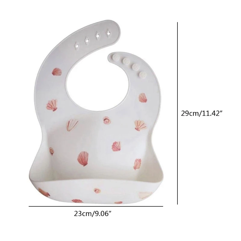 Силиконовые нагрудники с мультяшным принтом для малышей, карманы, водонепроницаемый силиконовый нагрудник с защитой от масла