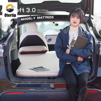 Самонадувающаяся автомобильная походная кровать Otertip Для Tesla Model Y, надувной матрас, Спальная кровать, Складной матрас для кемпинга на открытом воздухе